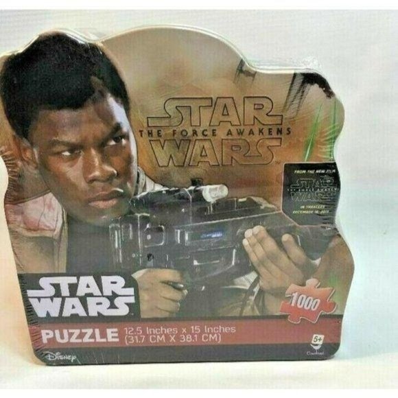 Disney STAR WARS "THE FORCE AWAKENS" FINN 1000 Piece Puzzle Tin CARDINAL #18408 - Picture 1 of 6